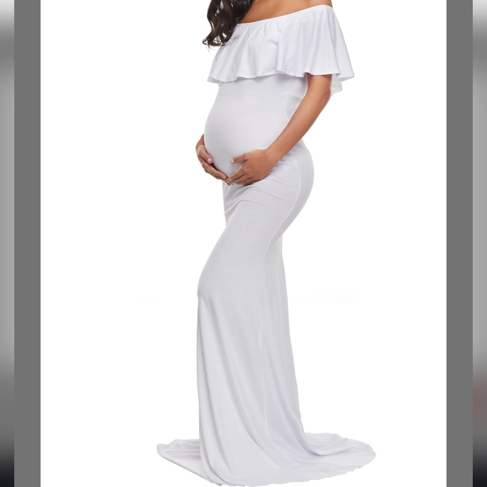 White Maternity Dress